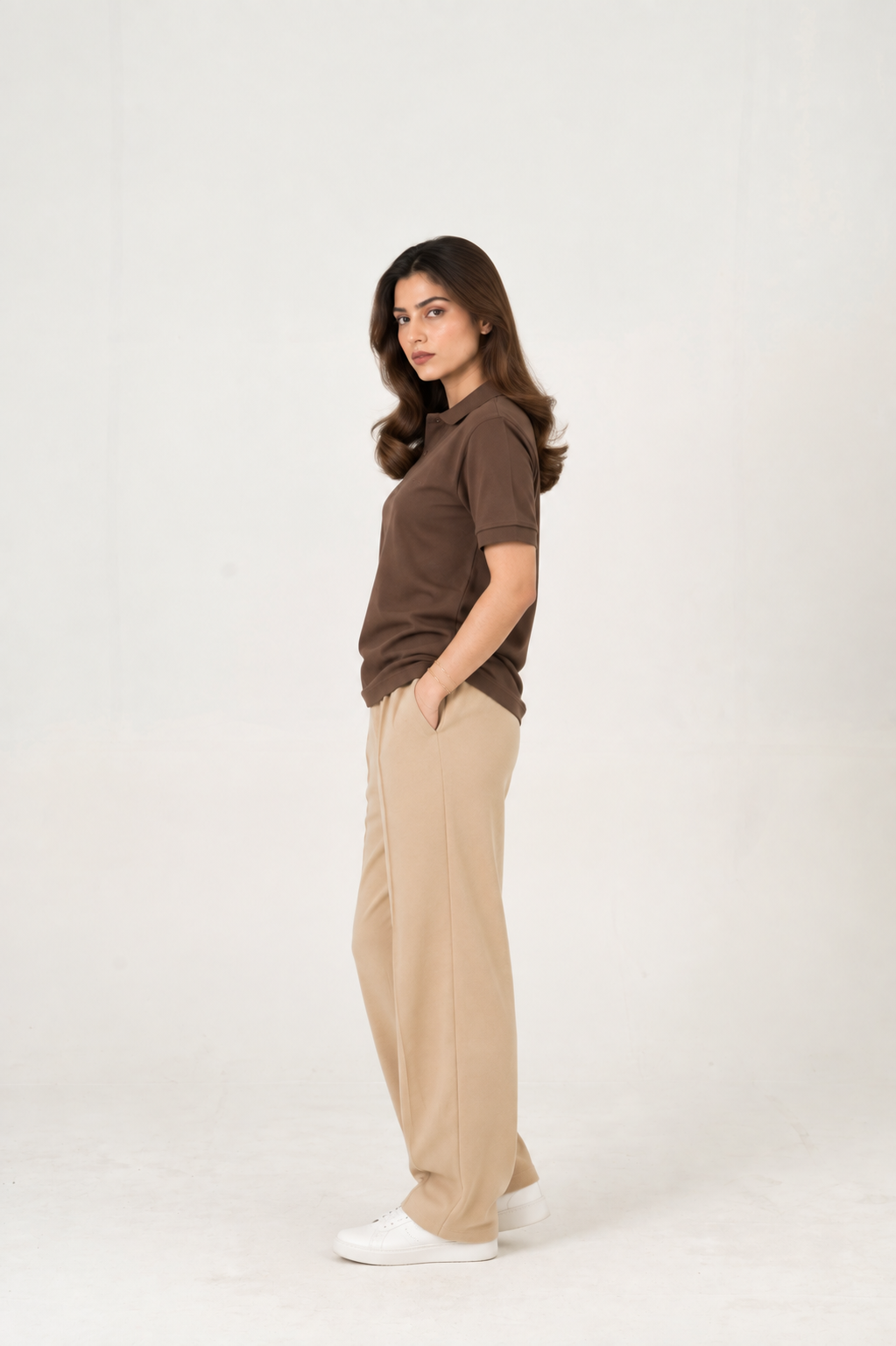 Cloud Skin Pleated Trouser