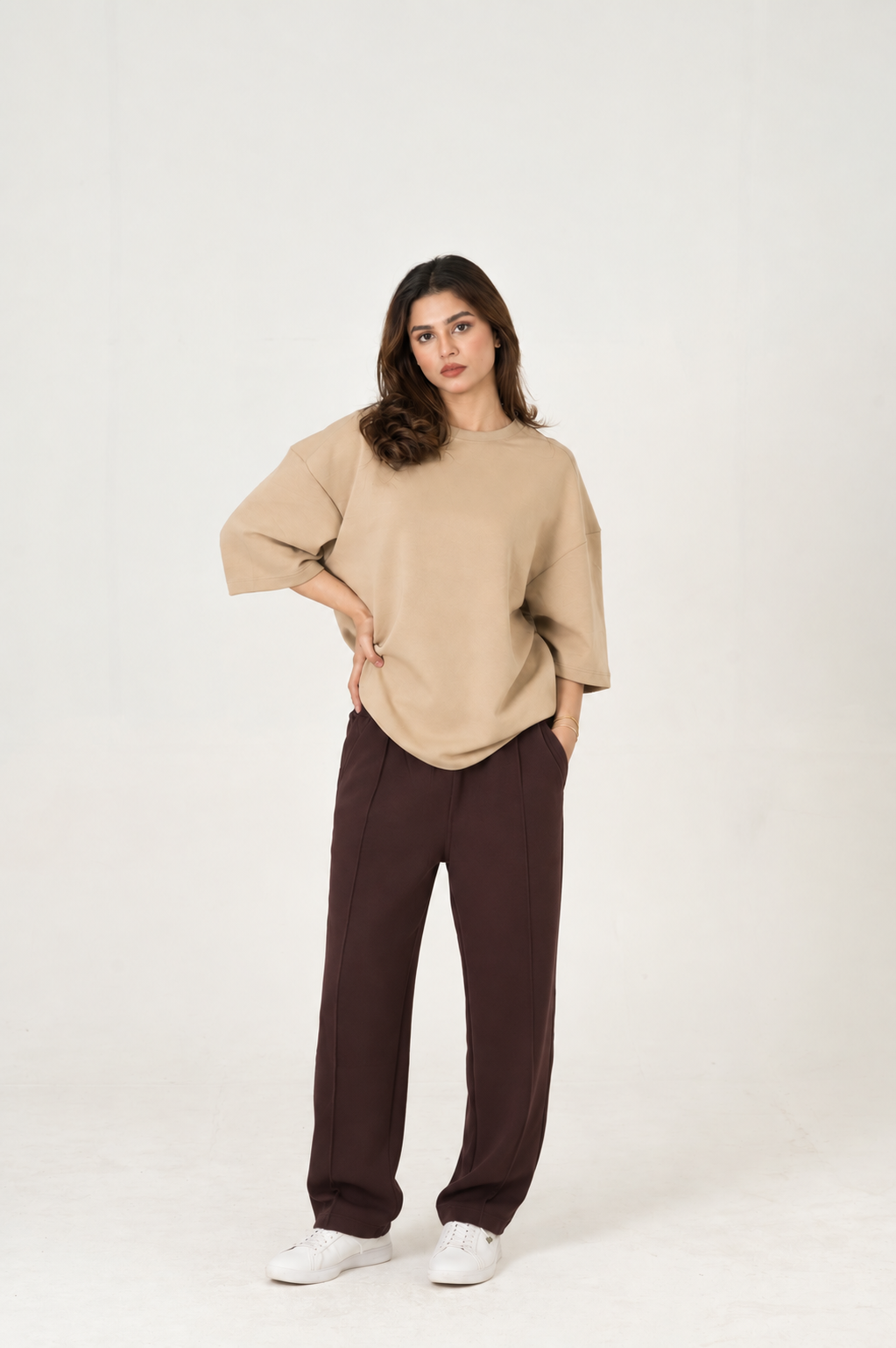 Cloud Purple pleated trouser