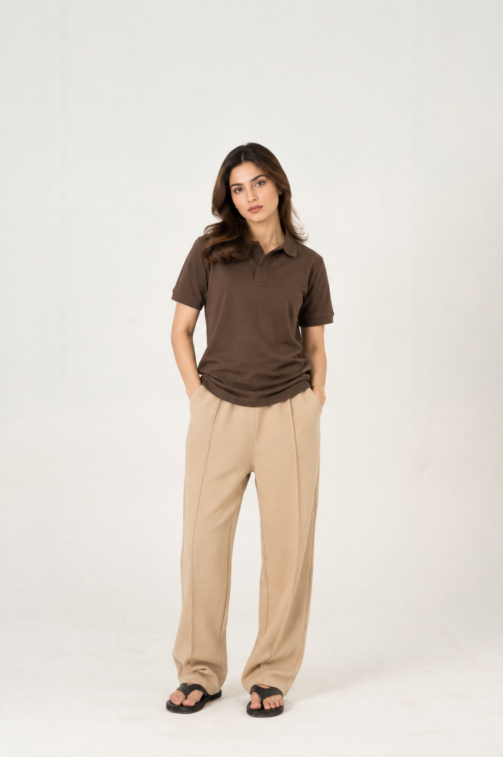 Cloud Skin Pleated Trouser
