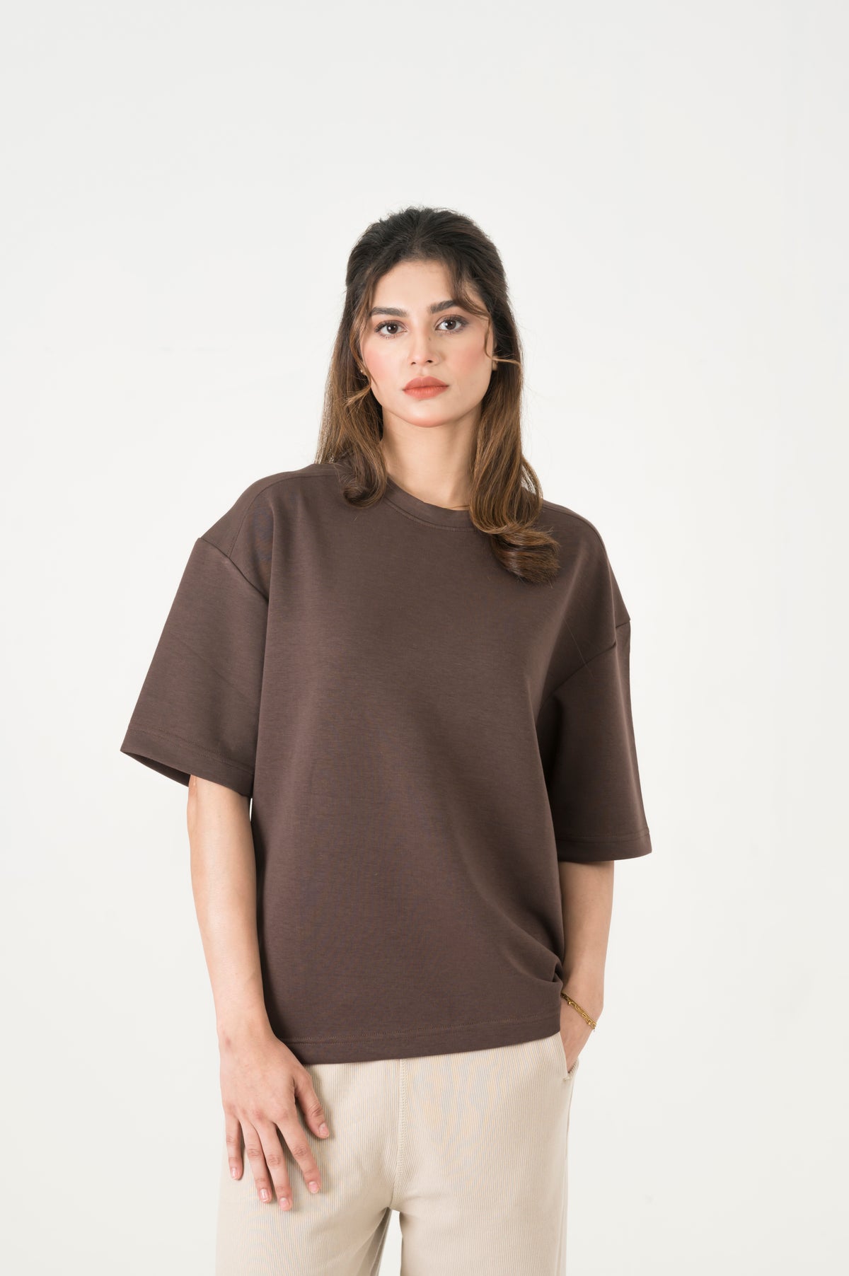 Cloud brown oversized tee