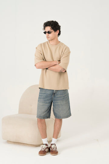 Cloud beige oversized tee