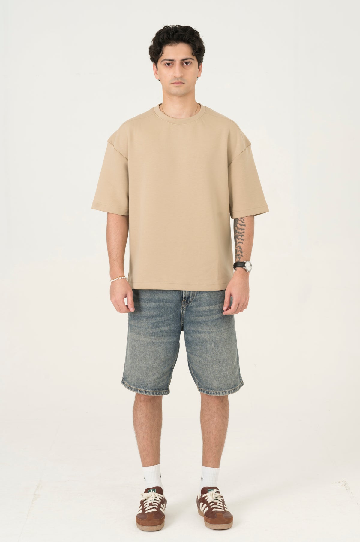 Cloud beige oversized tee