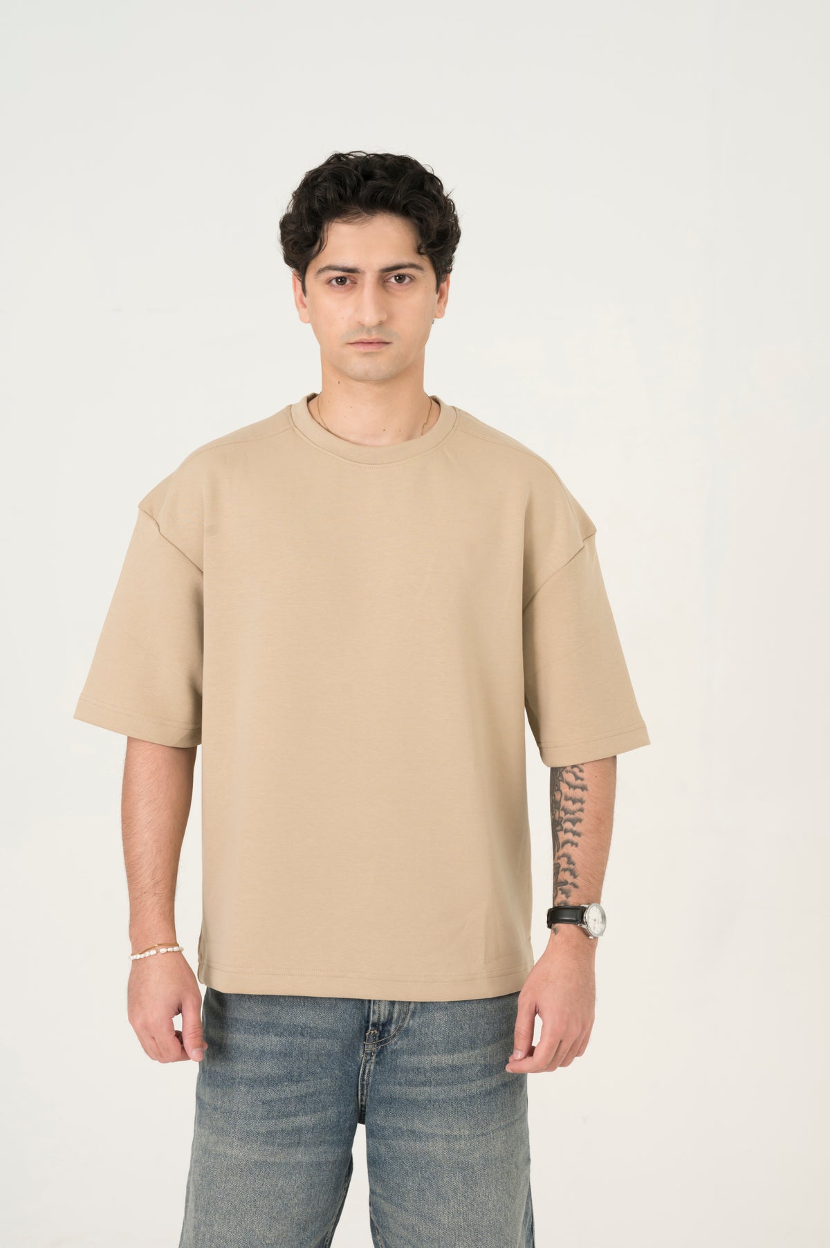 Cloud beige oversized tee