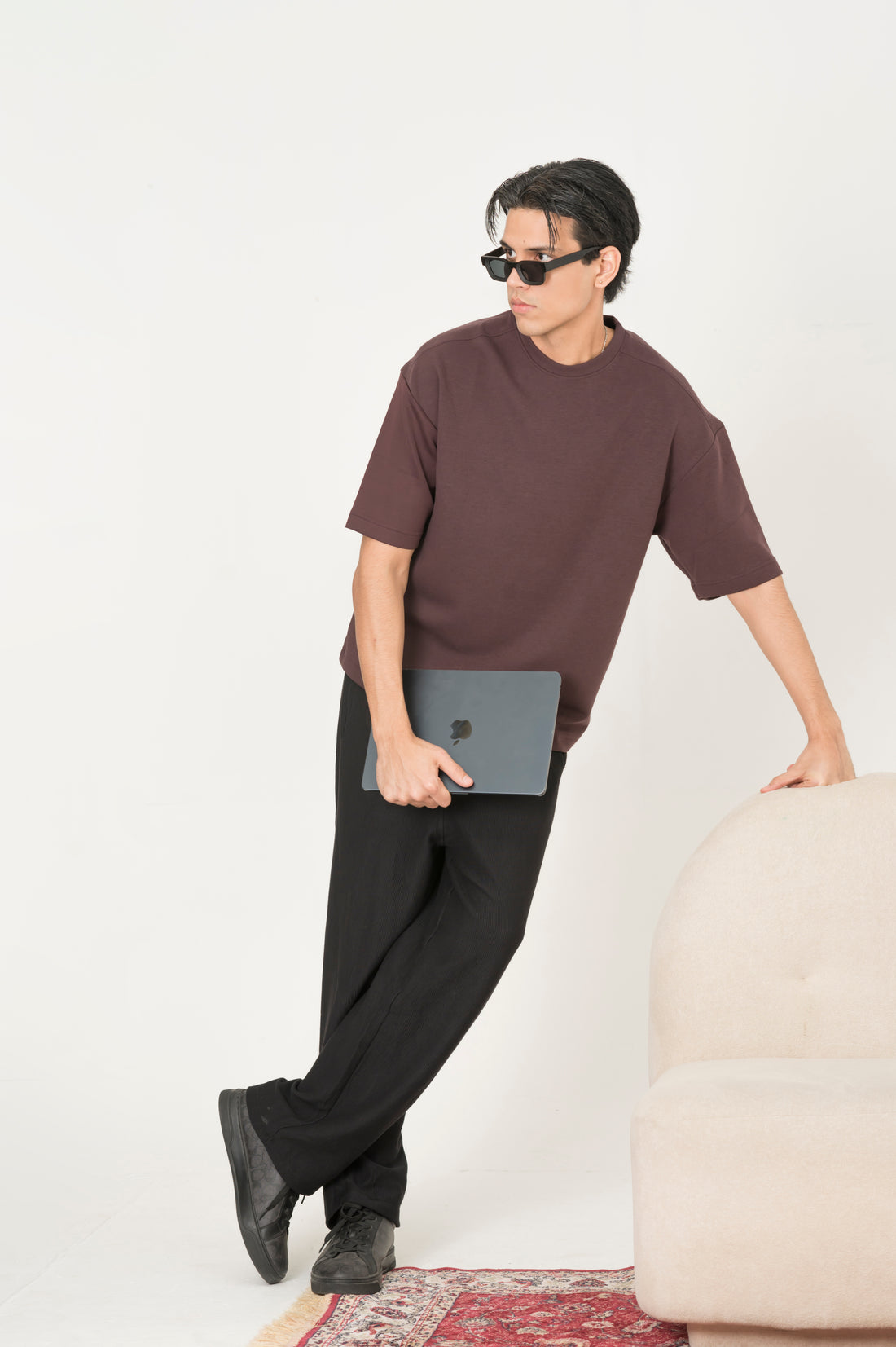 Cloud purple oversized tee