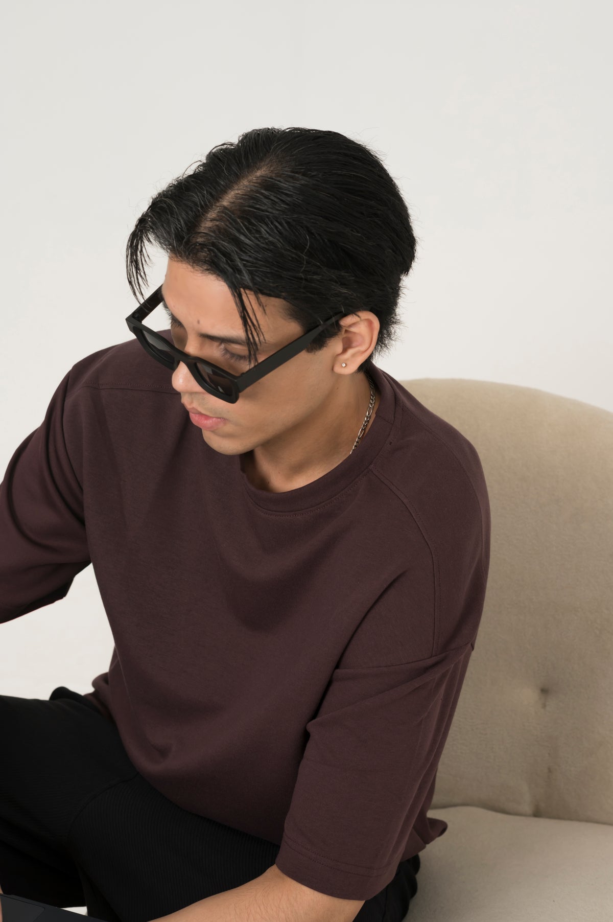 Cloud purple oversized tee