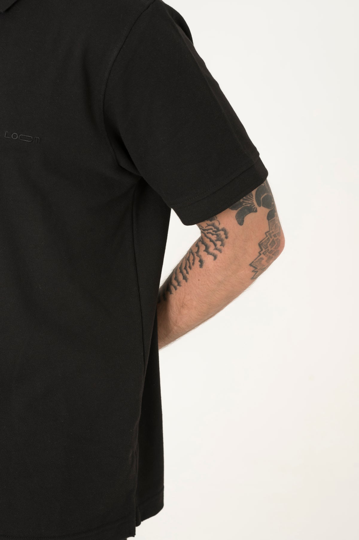 Black Button polo