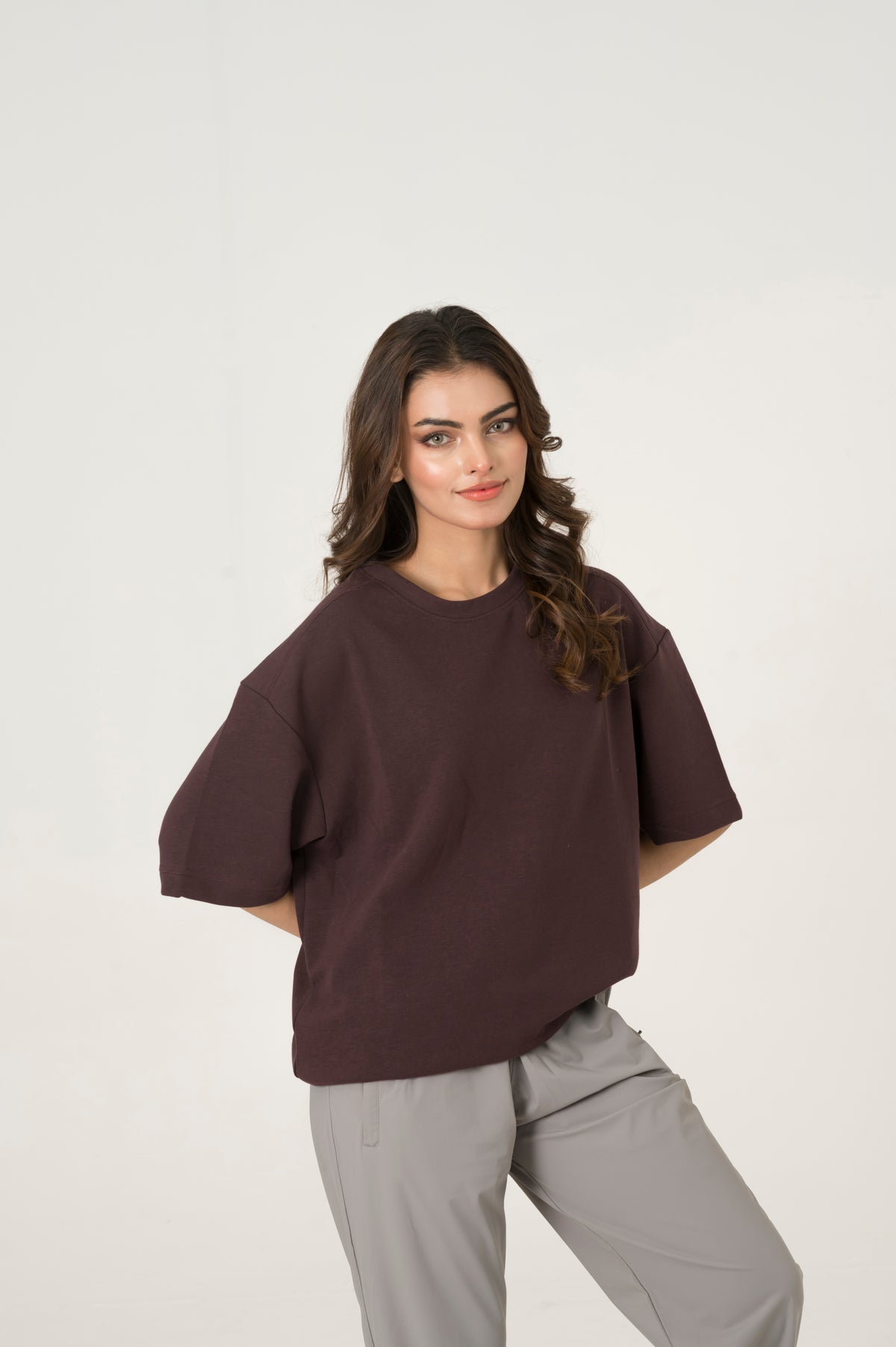 Cloud purple oversized tee