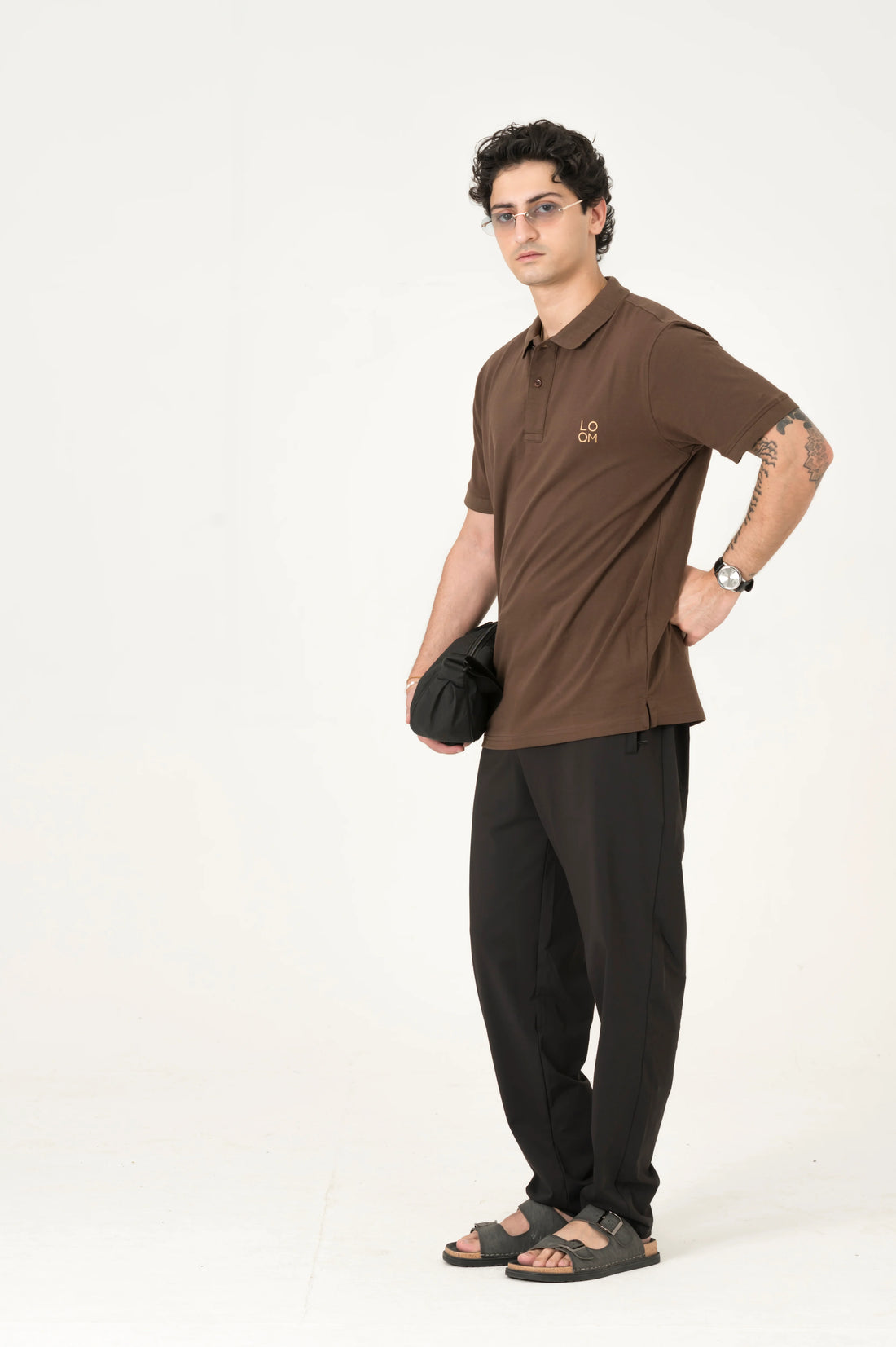 Brown Motion Jersey polo