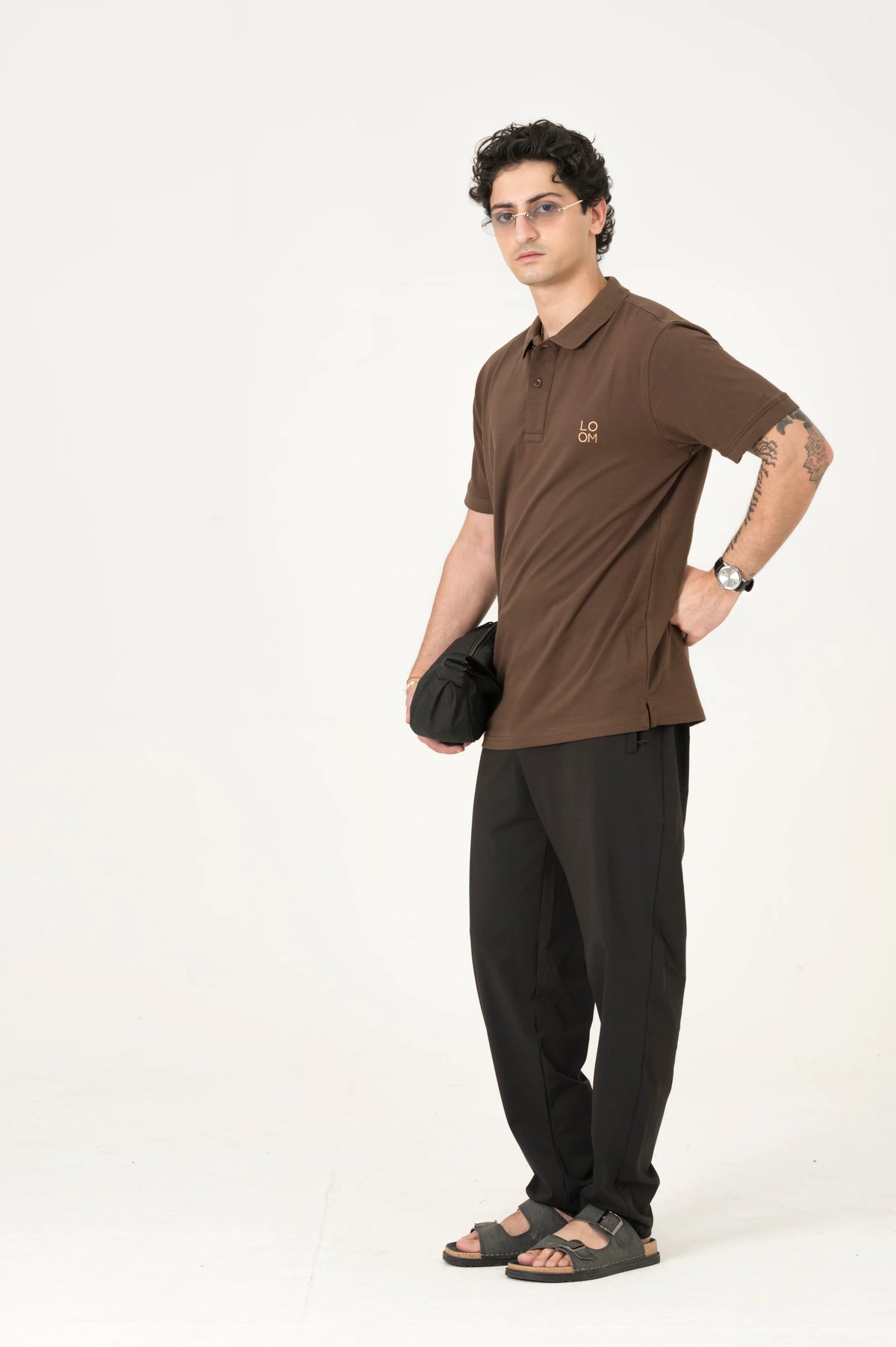 Brown Motion Jersey polo