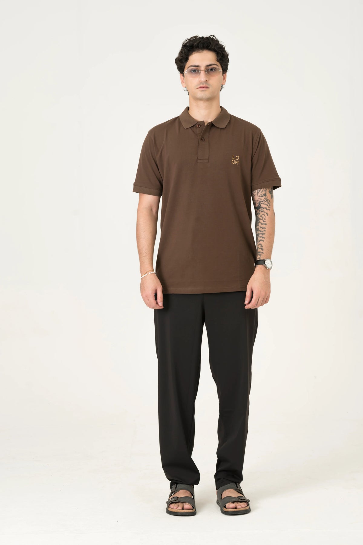 Brown Motion Jersey polo