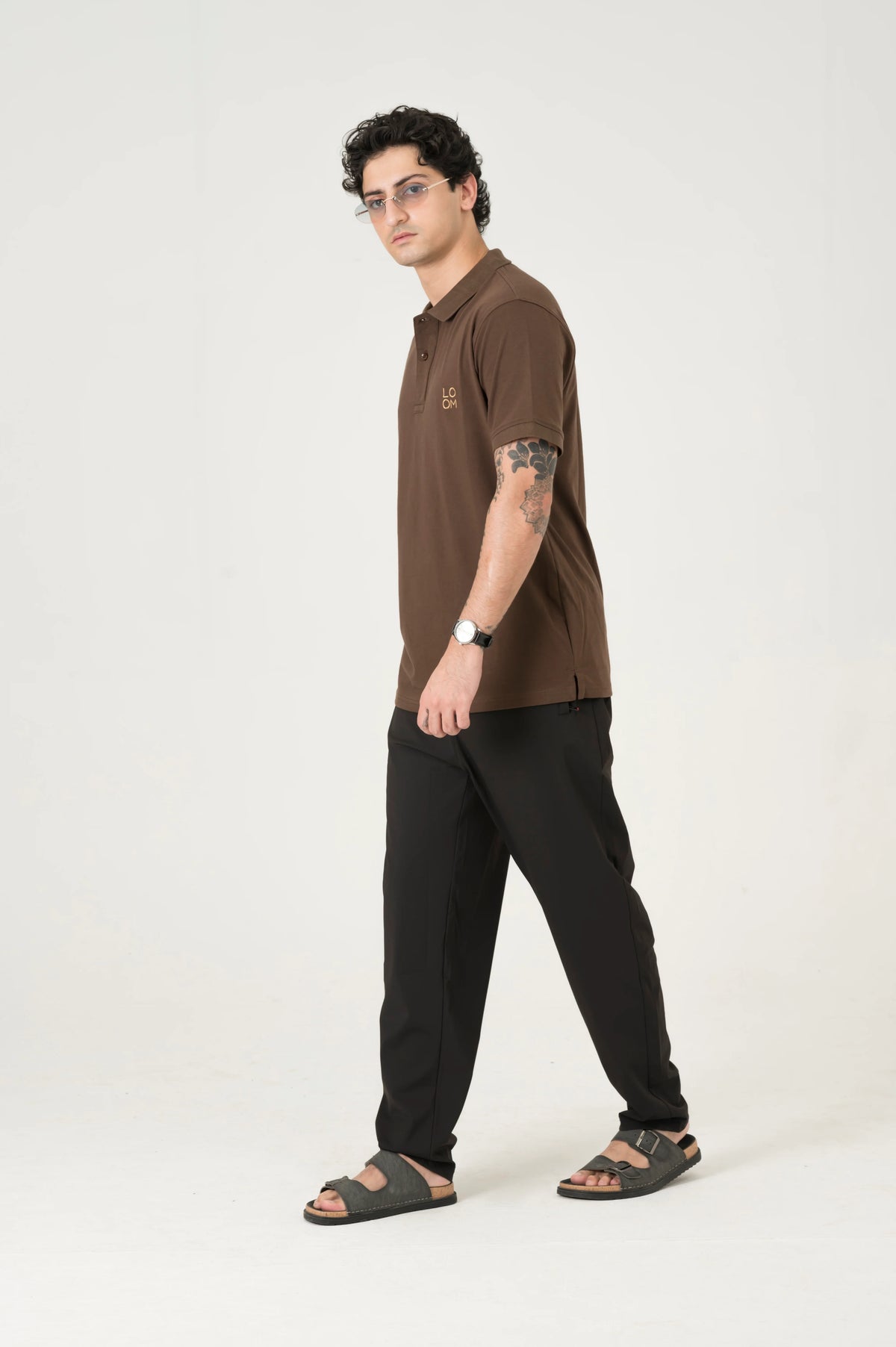 Brown Motion Jersey polo