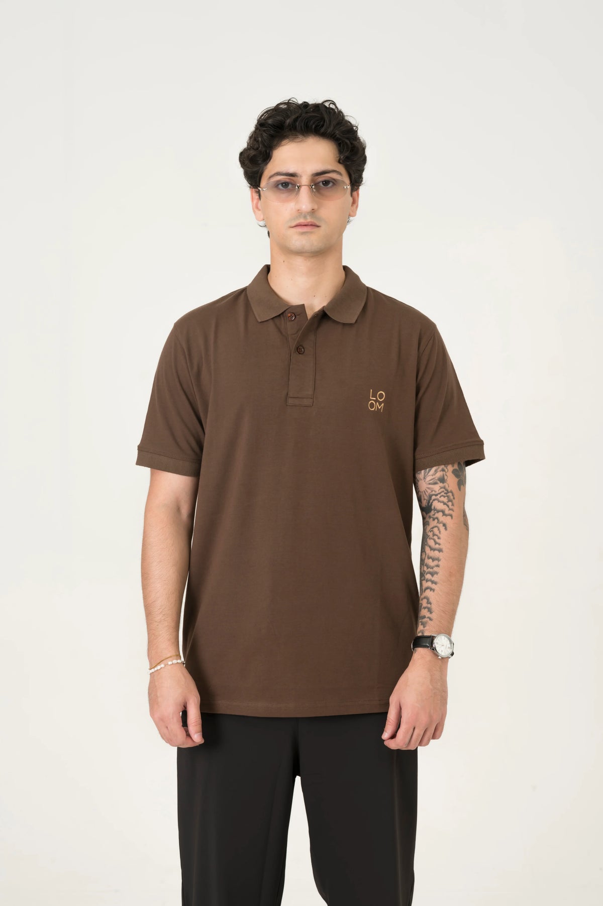 Brown Motion Jersey polo