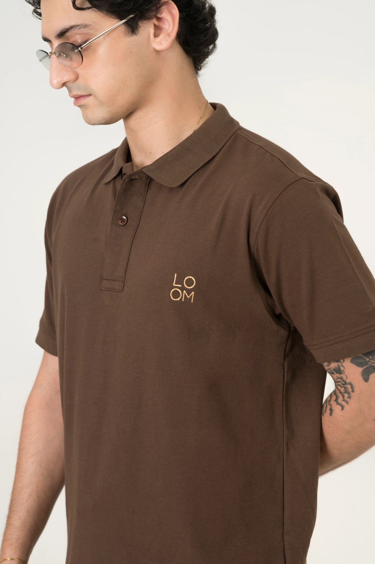 Brown Motion Jersey polo