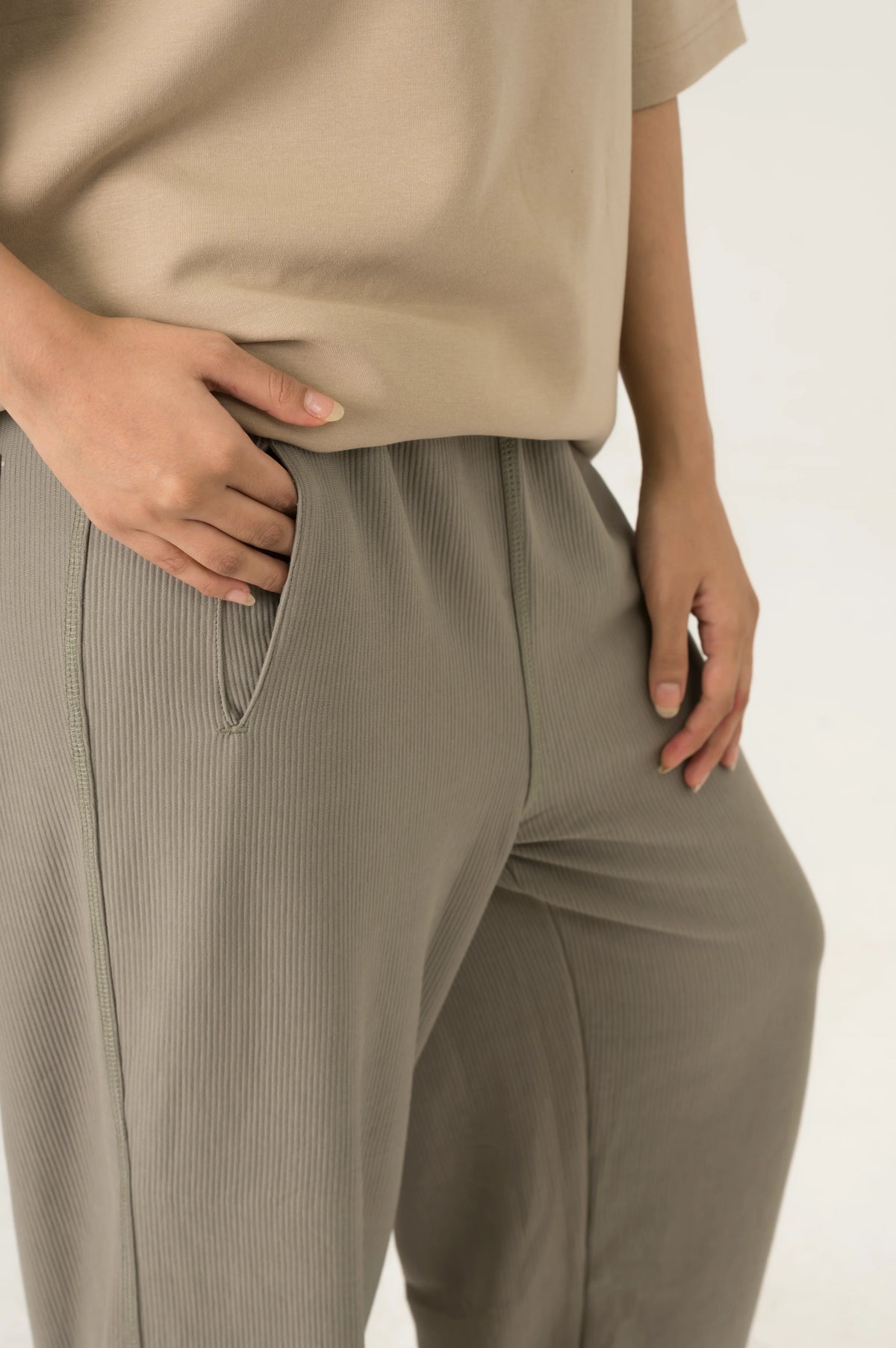 Forest Green Wide Leg Trouser