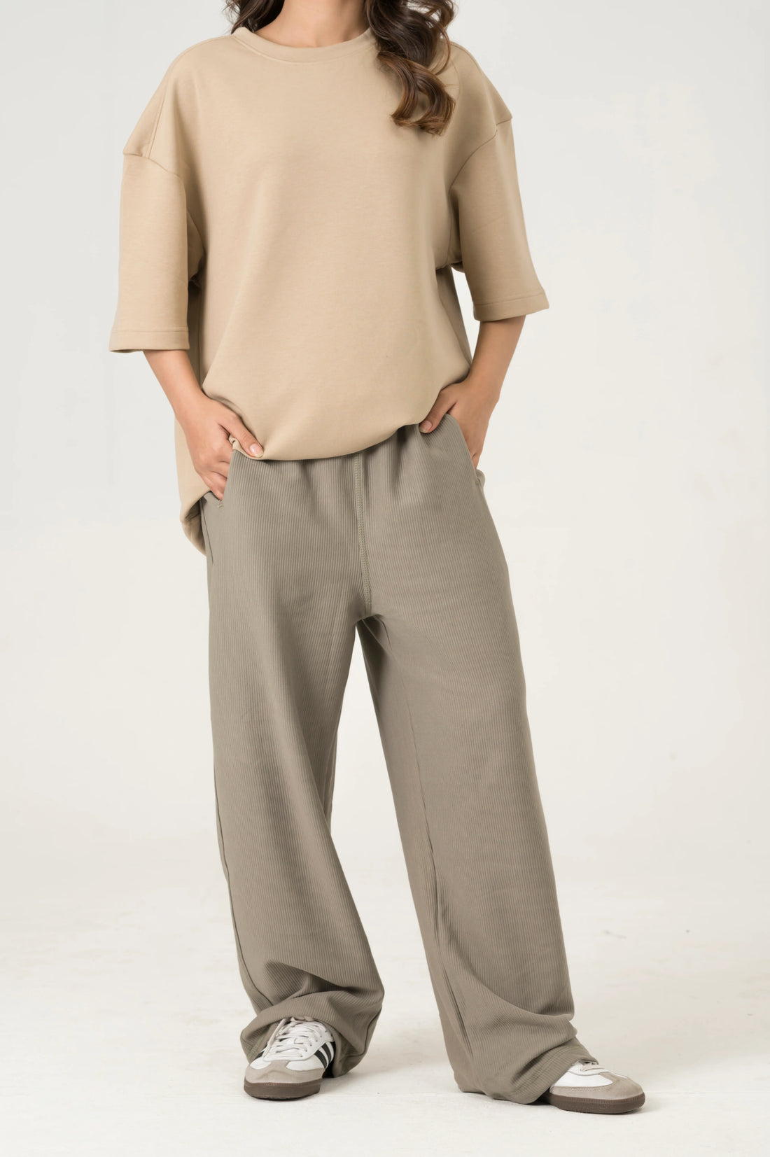 Forest Green Wide Leg Trouser