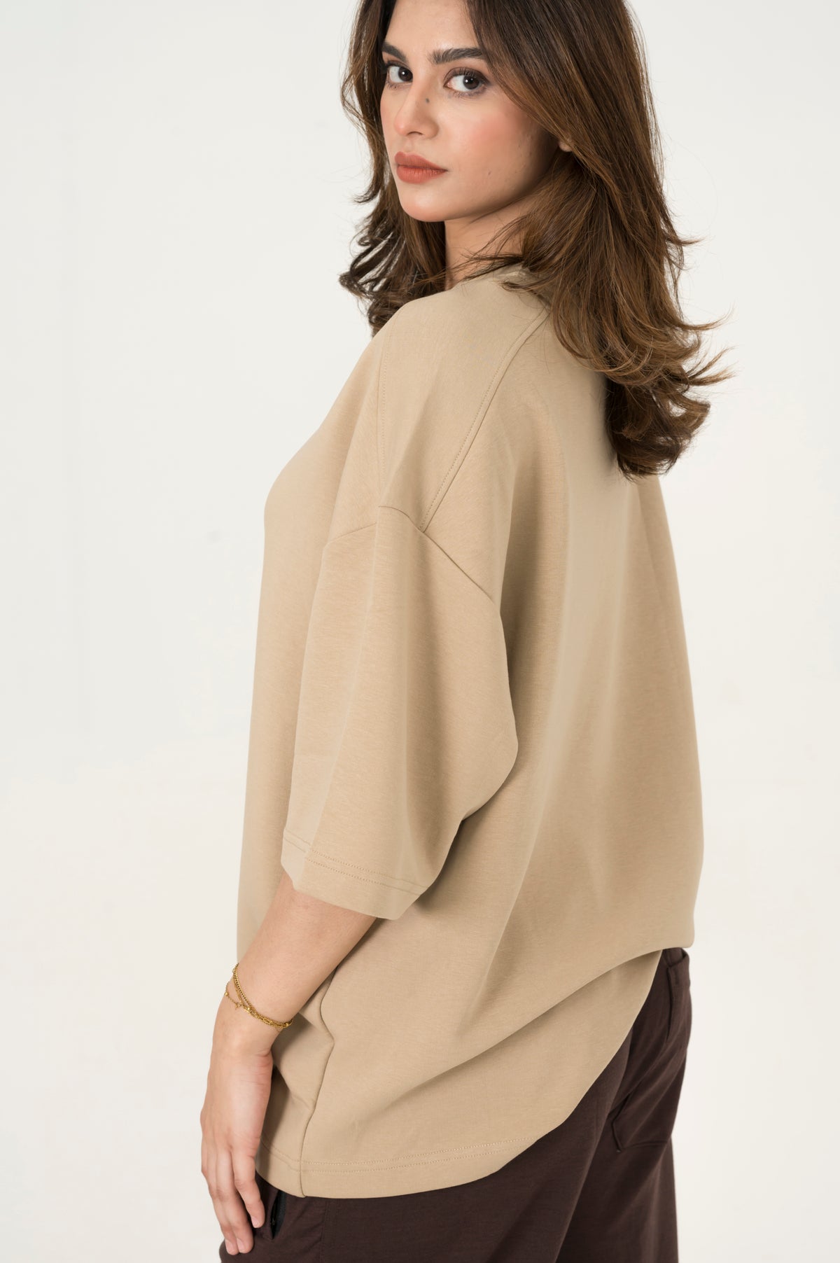Cloud beige oversized tee