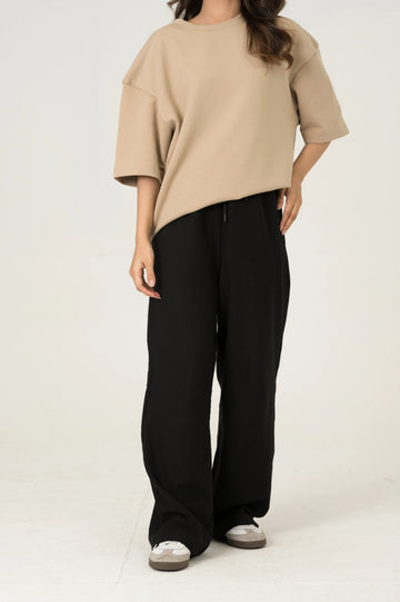Black Wide Leg Trouser