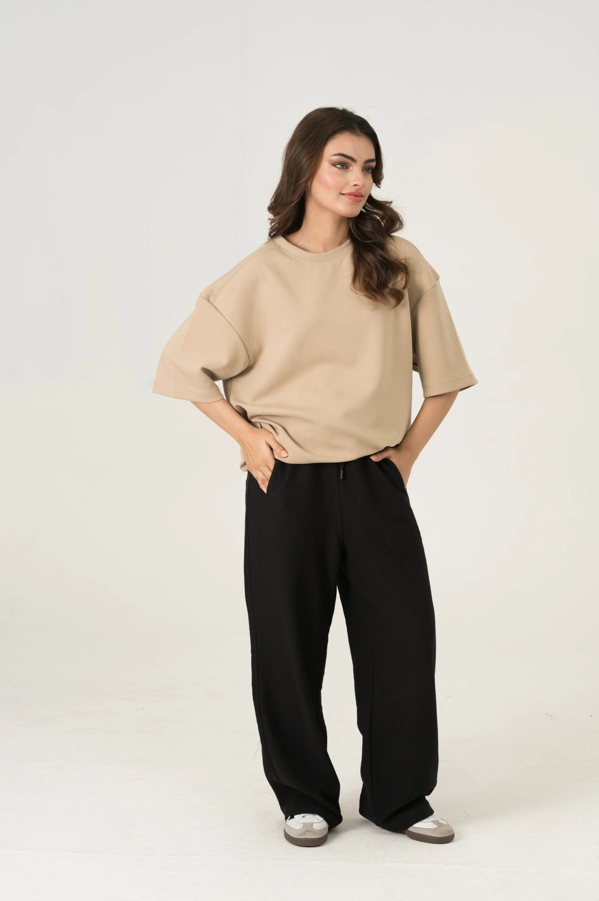 Black Wide Leg Trouser