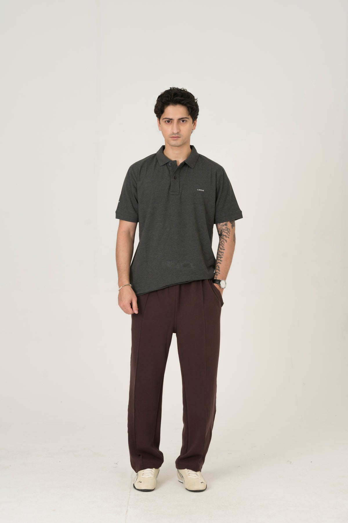 Cloud Purple pleated trouser