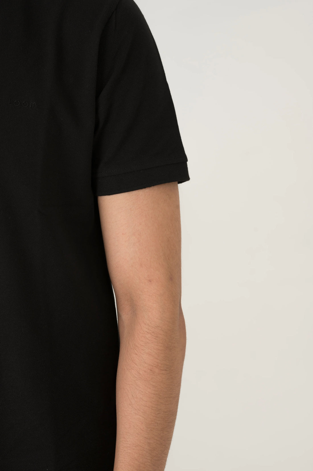 Black Zip polo